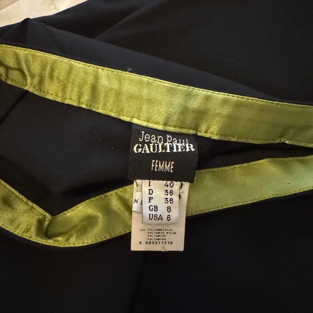 Jean Paul Gaultier Classic Black Slim Straight Leg Pants